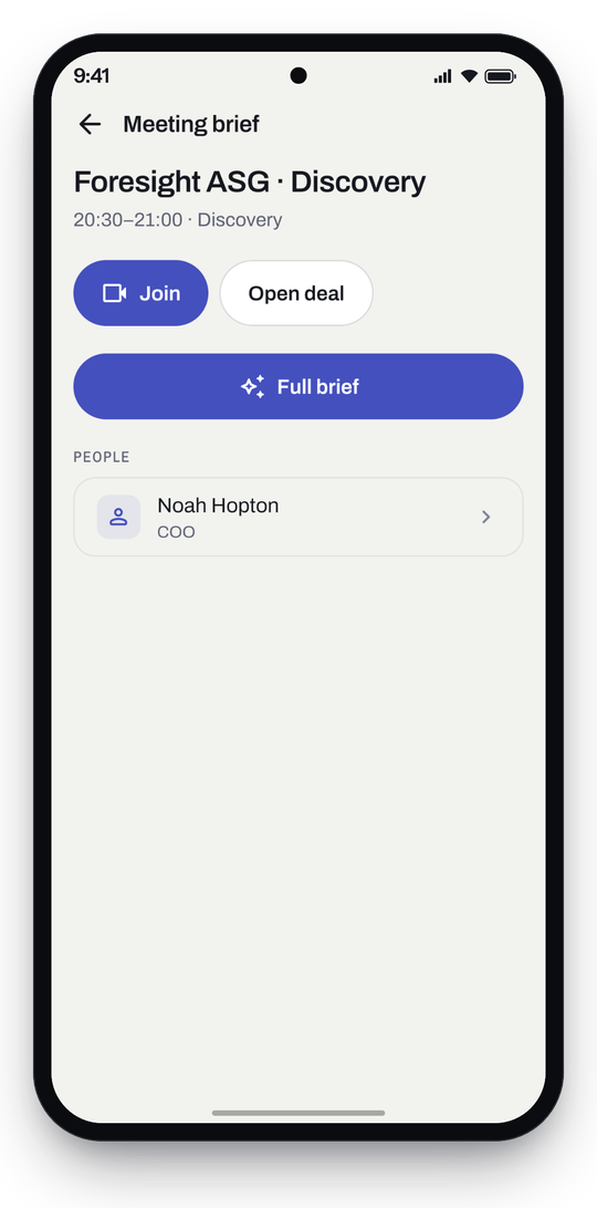 The Work session on Android
